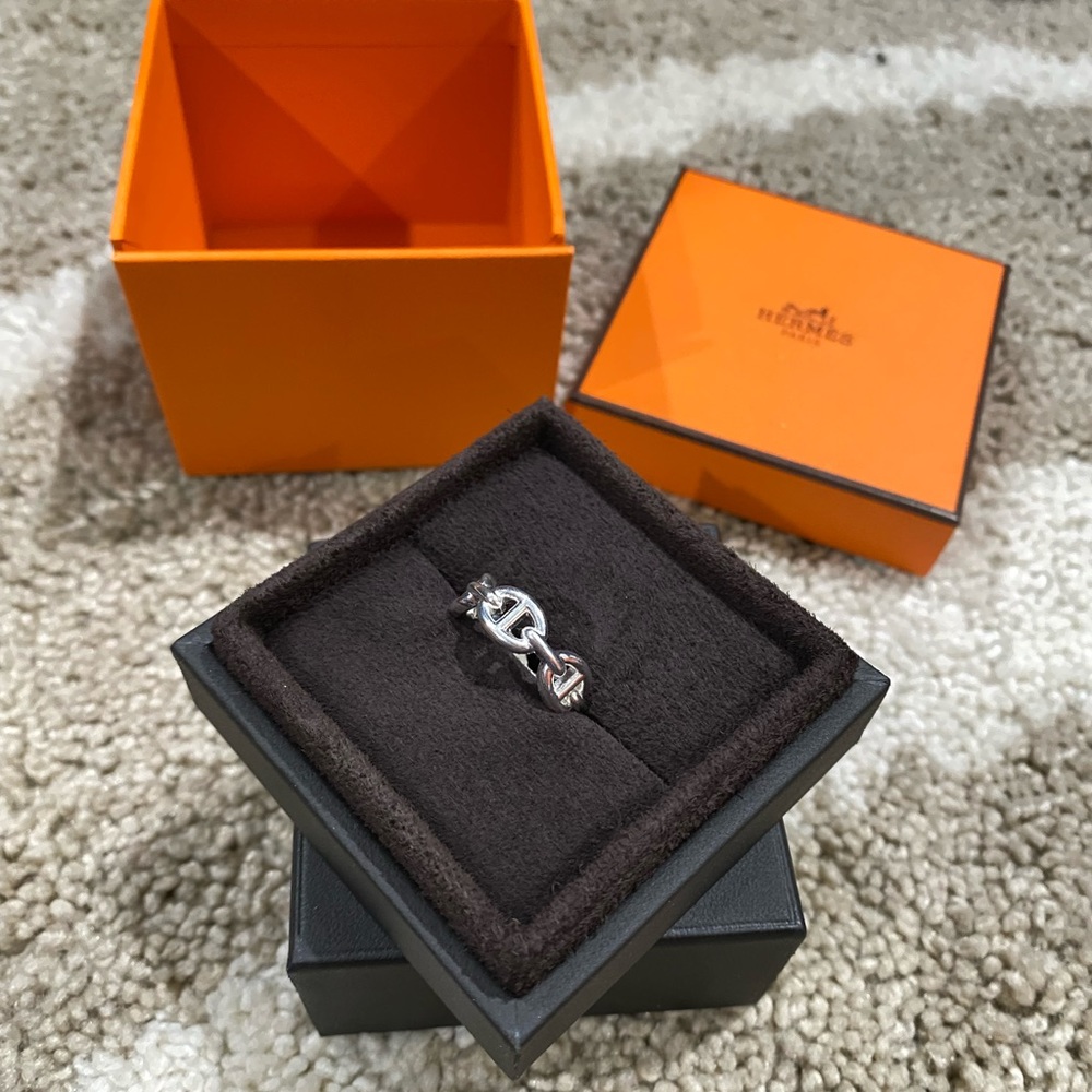 Hermès Chaine d'ancre Enchainee ring, small model
